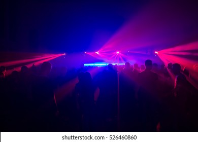 People on the laser  party 