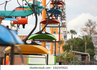 People On The Lifts At The Florida State Fair February 17, 2019