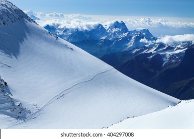 People On The Mount Elbrus