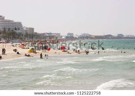 Similar – Image, Stock Photo Parasol, under palm trees