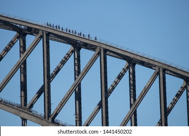 People On Sydney Harbour Bridge Walk