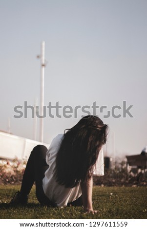 Similar – Image, Stock Photo too long. Human being