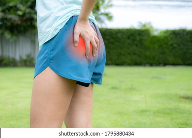 People With Pain In The Buttocks Caused By Muscle Inflammation.