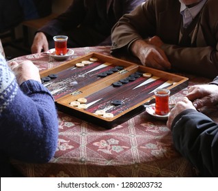 People Playing Backgammon.turkey