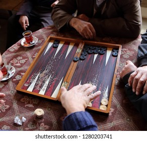 People Playing Backgammon.turkey