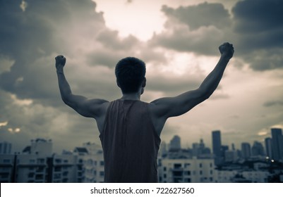 People power, and overcoming adversity. Strength in the midst of a storm.  - Shutterstock ID 722627560