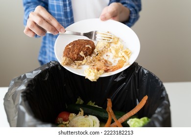 people put bio trash from food waste in domestic homes to compost bins to make fertilizer to reduce global environmental pollution. - Powered by Shutterstock