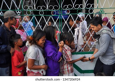 People Queued To Get Zakat In The House Of Haji Layung, The Old City Region, Semarang City, (Friday 11 July 2015).
