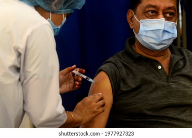 People Receives The 2nd Dose Of Covid-19 Vaccine During The Vaccination Drive At Bangabandhu Sheikh Mujib Medical University Hospital In Dhaka, Bangladesh, On May 22, 2021

