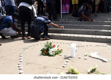 People Remembrance Of The Victims Of The 2019 Easter Sunday Bombing Attack In, Sri Lanka At The Galle Face Colombo On 17th April 2022