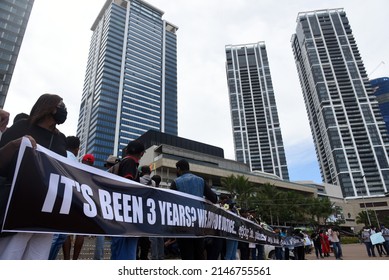 People Remembrance Of The Victims Of The 2019 Easter Sunday Bombing Attack In, Sri Lanka At The Galle Face Colombo On 17th April 2022