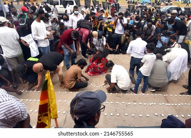 People Remembrance Of The Victims Of The 2019 Easter Sunday Bombing Attack In, Sri Lanka At The Galle Face Colombo On 17th April 2022