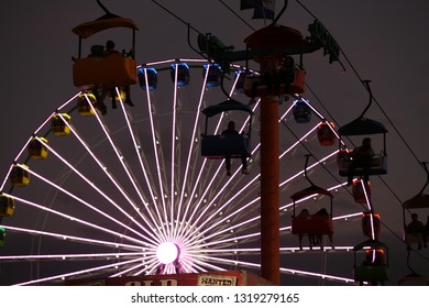 People Riding On A Lift A The Florida State Fair February 17, 2019