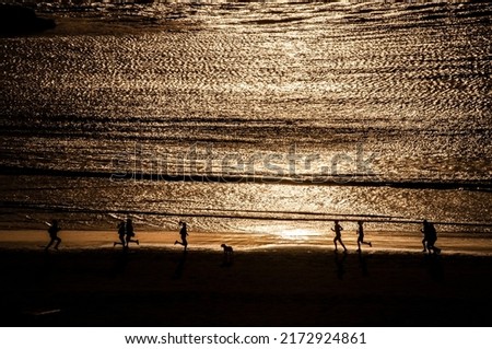 Similar – Very early in the morning on Pacific Beach.