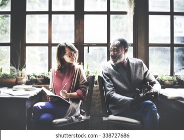 People Talking Communication Conversation Workplace Concept - Shutterstock ID 338727686