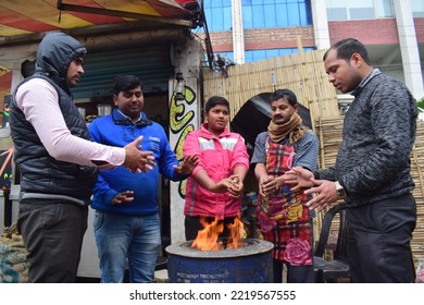 People Trying To Escape The Record Breaking Winter In Gurgaon. Gurgaon, India. December 25, 2019.