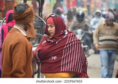 People Trying To Escape The Record Breaking Winter In Gurgaon. Gurgaon, India. December 25, 2019.