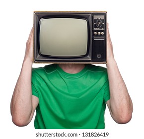 people with a TV for a head