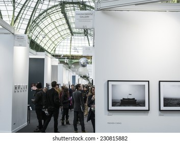 People Visiting Paris Photo Art Fair 2014, Paris, France