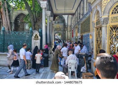 People Visiting Eyüpsultan Tomb, 6 July 2019, Eyupsultan - İstanbul