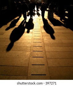 People walking