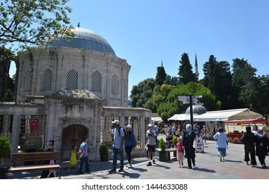 People Walking Around Eyüpsultan, Istanbul, July 7, 2019