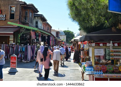 People Walking Around Eyüpsultan, Istanbul, July 7, 2019