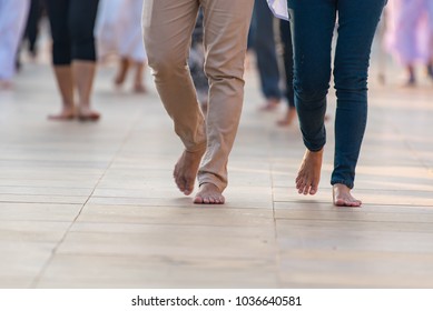 people without shoes