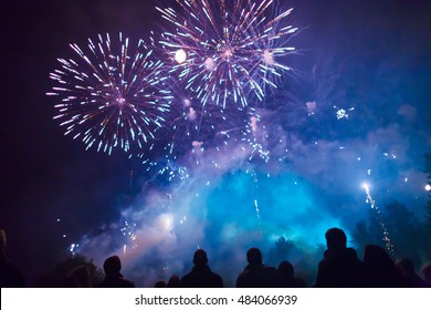 People watching the fireworks - Powered by Shutterstock