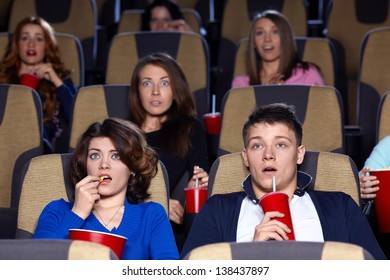 Crowd Watching Movie Images, Stock Photos & Vectors | Shutterstock