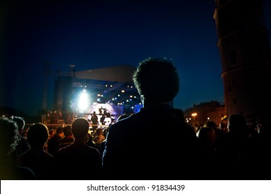 People Watching Open Air Concert