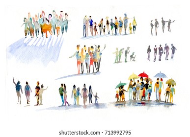 Watercolor People Stock Images, Royalty-Free Images & Vectors ...