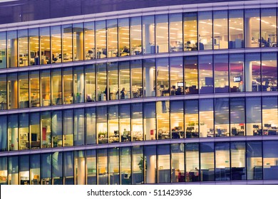 People Working At Office Building In London