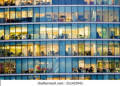 People Working At Office Building In London