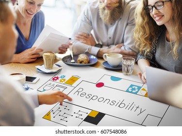 People working on network graphic overlay banner on desk - Powered by Shutterstock