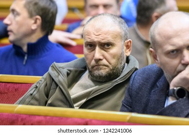 Peoples Deputy Of Ukraine Dmytro Yarosh During An Extraordinary Parliament Session In Kyiv, Ukraine, On November 26, 2018.