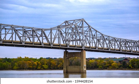 Peoria Illinois bridge river clear sky