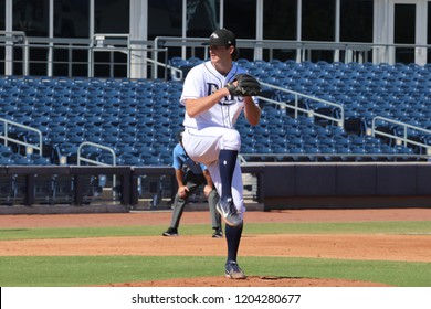 Peoria,AZ/USA- October 15,2018: Matt Krook Pitcher For The Peoria Javelinas At Peoria Sports Complex.