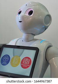 Pepper By SoftBank Robotics Is The First Humanoid Assistant For Better Customer Experience Turin Italy February 12 2020