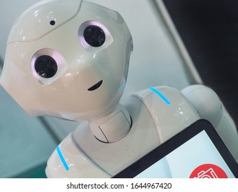 Pepper By SoftBank Robotics Is The First Humanoid Assistant For Better Customer Experience Turin Italy February 12 2020