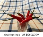 Pepper chili in a glass, Beautifully presented food, beautiful pepper, spicy food, hot pepper , healthy food, aesthetics, Красиво поданная еда,перец Чили, острая еда,острый перец,эстетика