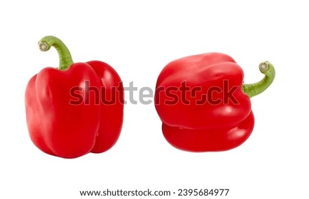pepper path isolated on white
Round of Hungary sweet pepper, specialty pimento cheese is a ribbed, flattened pepper of intense red with very thick, sweet, delicious flesh. Whole paprika pepper 