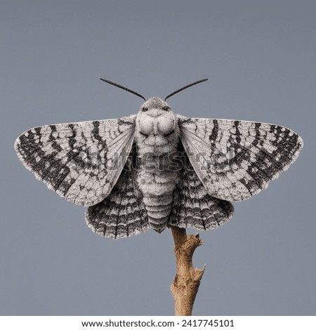The Peppered Moth (Biston betularia)