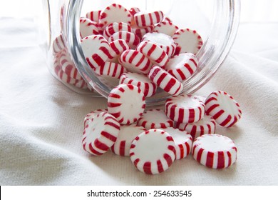 Peppermint Candy In Jar