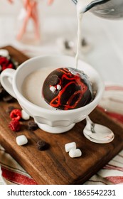 Peppermint Hot Chocolate Ball Bomb Holiday Winter Drink