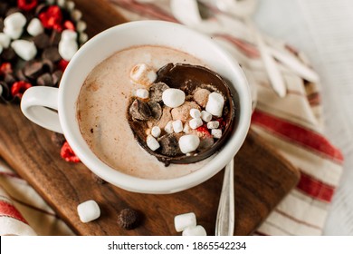 Peppermint Hot Chocolate Ball Bomb Holiday Winter Drink