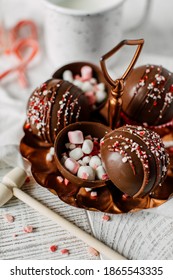 Peppermint Hot Chocolate Ball Bomb Holiday Winter Drink