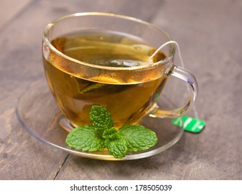 Peppermint Tea With Tea Bag