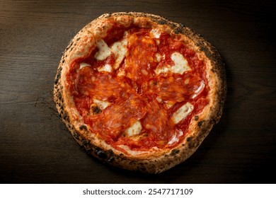 pepperoni hot sausage  pizza, traditional italian pizza - Powered by Shutterstock