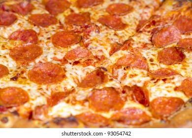 Pepperoni Pizza Close Up